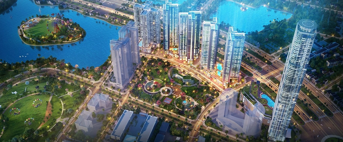 View khuôn viên dự án Eco Green Saigon